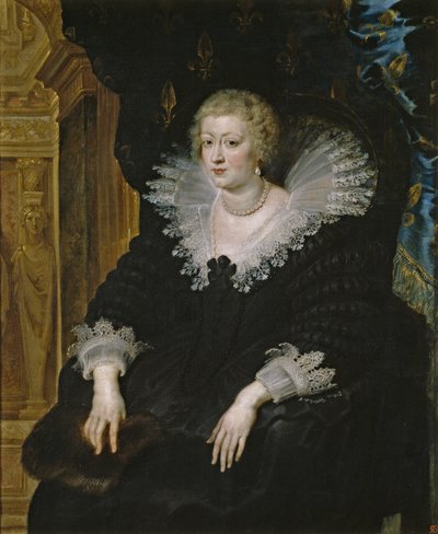 Ana de Austria (1601-1666), c.1622 (óleo sobre lienzo) de Peter Paul Rubens