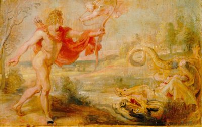 Apolo mata a la serpiente Pitón de Peter Paul Rubens