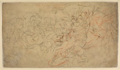 Batalla de jinetes (verso) de Peter Paul Rubens