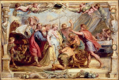 Briseida Devuelta a Aquiles, 1630-1631 de Peter Paul Rubens