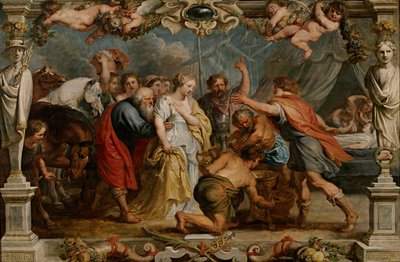 Briseida restituida a Aquiles de Peter Paul Rubens