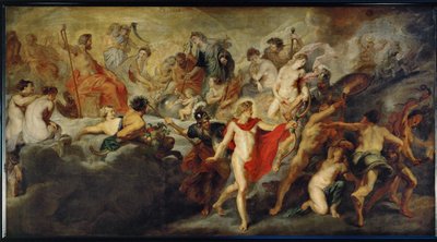 Consejo de los dioses sobre los matrimonios españoles de Peter Paul Rubens