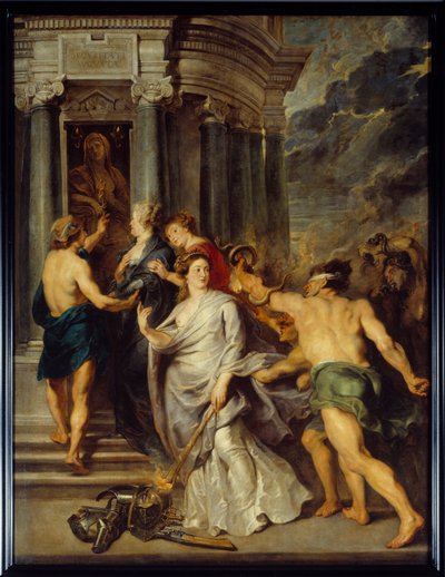 Ciclo de María de Médicis (1573-1642): Segunda guerra de la madre y el hijo oponiéndose a María de Médicis y Luis XIII. La conclusión de la paz en Angers el 10/08/1620 de Peter Paul Rubens