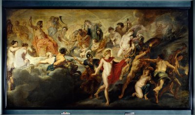 Ciclo de María de Médicis: El concierto (o consejo) de los dioses para los matrimonios recíprocos de Francia y España de Peter Paul Rubens
