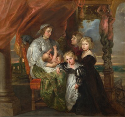 Deborah Kip, esposa de Sir Balthasar Gerbier, y sus hijos de Peter Paul Rubens