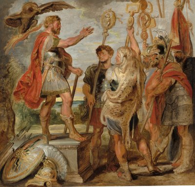 Decio Mus dirigiéndose a las legiones, c.1616 de Peter Paul Rubens
