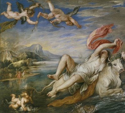 El rapto de Europa. 1628-29 de Peter Paul Rubens