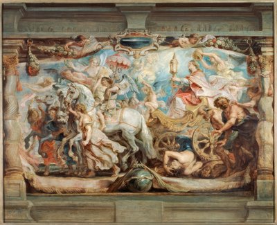 El triunfo de la iglesia sobre la ignorancia y la ceguera de Peter Paul Rubens