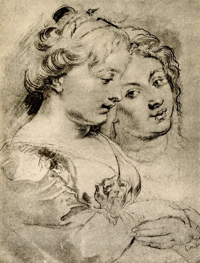Estudio detallado de dos niñas de Peter Paul Rubens