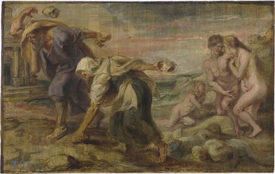 Deucalión y Pirra, ca 1636 de Peter Paul Rubens
