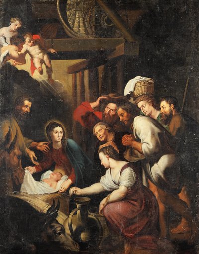 La adoración de los pastores de Peter Paul Rubens