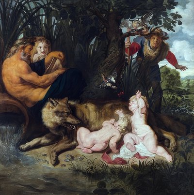 El hallazgo de Rómulo y Remo de Peter Paul Rubens