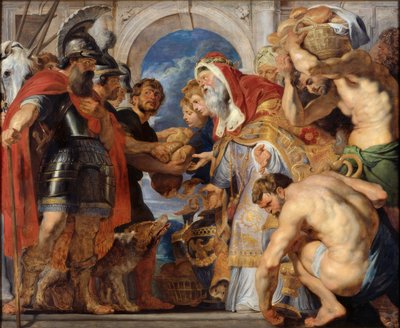 El encuentro de Abraham y Melquisedec de Peter Paul Rubens