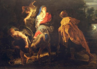 La huida a Egipto de Peter Paul Rubens