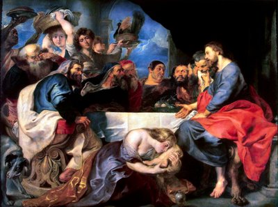 Banquete en la casa de Simón el Fariseo, entre 1618 y 1620 de Peter Paul Rubens