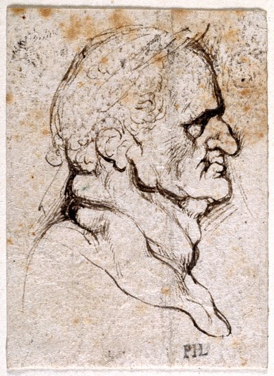 Galba, de diez dibujos de ocho de los primeros doce Césares, después de las medallas de Giovanni da Cavino de Peter Paul Rubens