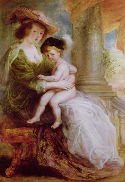 Helene Fourment (1614-73) y su hijo Frans de Peter Paul Rubens