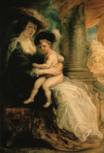 Helene Fourment con su primogénito Frans de Peter Paul Rubens