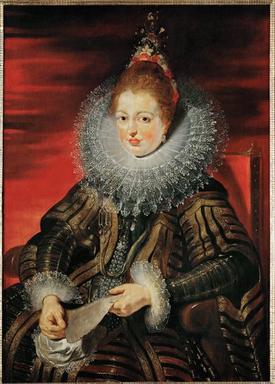 Infanta Isabel Clara Eugenia, c.1613-15 (óleo sobre madera) de Peter Paul Rubens