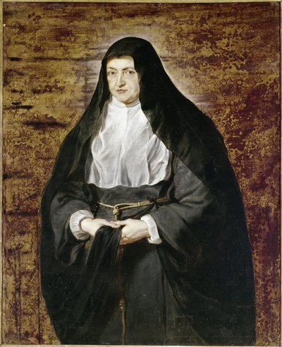 Infanta Isabel de España vestida como religiosa de la Orden de las Clarisas de Peter Paul Rubens