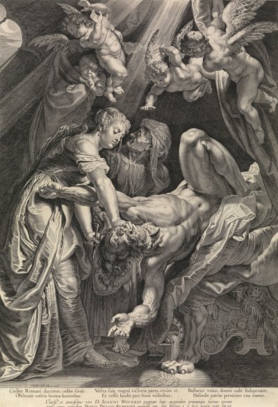 Judith y Holofernes (grabado) de Peter Paul Rubens