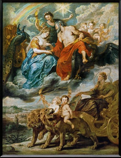 El encuentro del Rey y María de Médicis en Lyon de Peter Paul Rubens