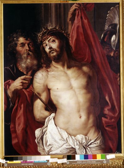 Corona de espinas, Ecce Homo (Corona de espinas, Ecce Homo). Pintura de Peter Paul (Pierre-Paul) Rubens (o Peter Paul o Petrus Paulus) (1577-1640)). Óleo sobre madera de Peter Paul Rubens