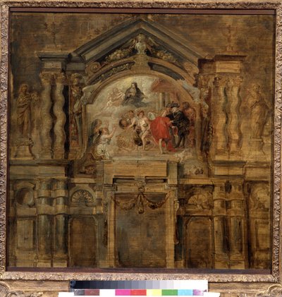La apoteosis de la infanta Isabel de España (1566-1633) (La apoteosis de la infanta Isabel). Pintura de Peter Paul (Pierre-Paul) Rubens (o Peter Paul o Petrus Paulus) (1577-1640). Óleo sobre tabla, 69 x 70 cm de Peter Paul Rubens