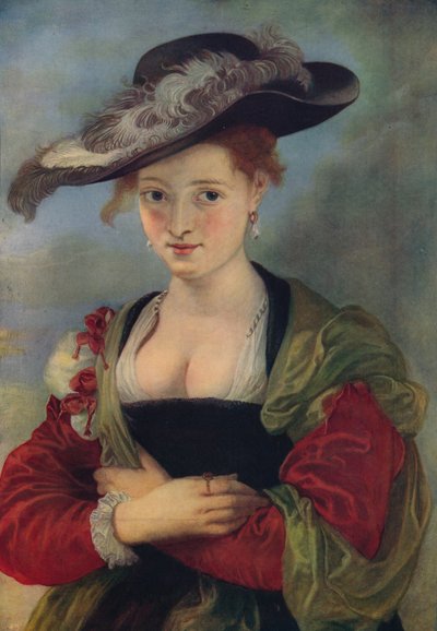 Le Chapeau De Paille, c1622-1625, c1915 de Peter Paul Rubens