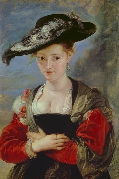 Le chapeau de Paille. Retrato de Susanna Lunden(?). Probablemente 1622-25 de Peter Paul Rubens