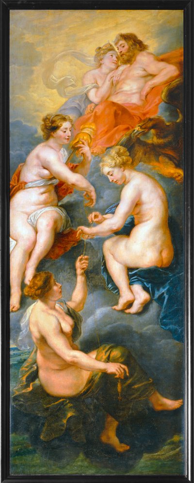 Les Parques filant le destin de la reine Marie de Medicis (pintura sobre lienzo) de Peter Paul Rubens