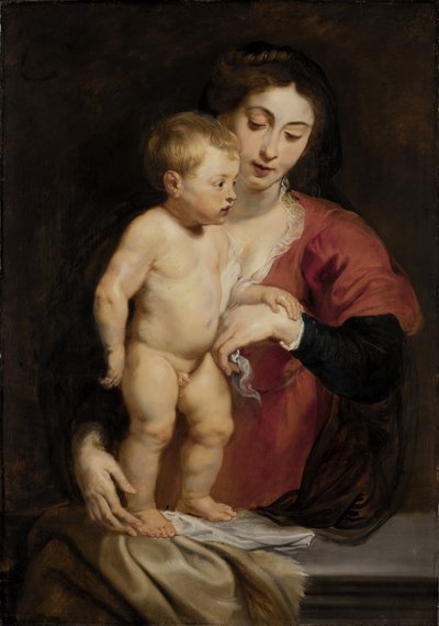 Madonna y Niño, ca. 1615-1618 de Peter Paul Rubens