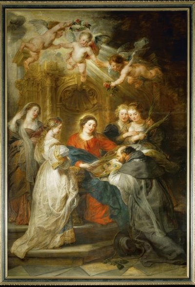 María aparece a San Ildefonso de Peter Paul Rubens