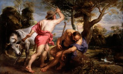 Mercurio y Argos - Pintura de Pieter Paul Rubens (1577-1640) - 1636-1638 - Museo del Prado, Madrid de Peter Paul Rubens