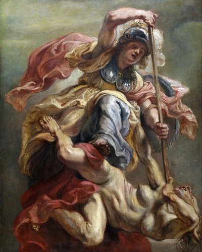 Minerva como Sabiduría Conquistando la Sedición, entre 1632 y 1634 de Peter Paul Rubens