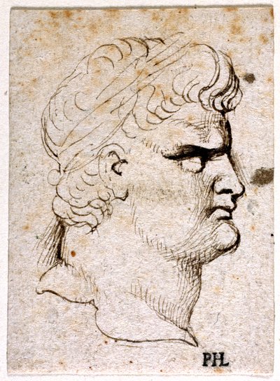 Nerón, de diez dibujos de ocho de los primeros doce Césares, después de las medallas de Giovanni da Cavino de Peter Paul Rubens