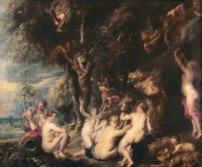 Ninfas y sátiros, c.1635 de Peter Paul Rubens