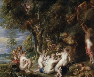 Ninfas y sátiros, c. 1615 de Peter Paul Rubens
