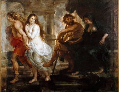 Orfeo y Eurídice. Pintura de Peter Paul Rubens (1577-1640) 1636. Madrid, Museo del Prado de Peter Paul Rubens