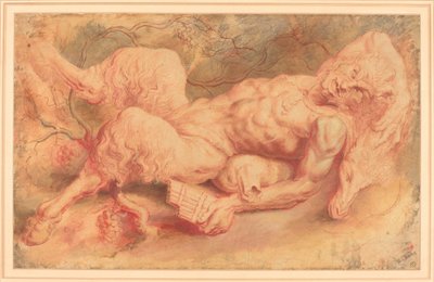 Pan reclinado, posiblemente c. 1610 de Peter Paul Rubens