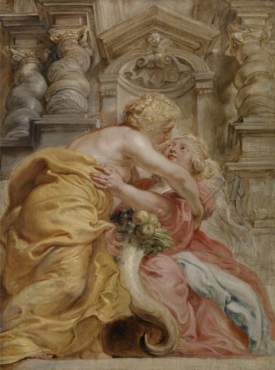 La Paz Abrazando la Abundancia de Peter Paul Rubens
