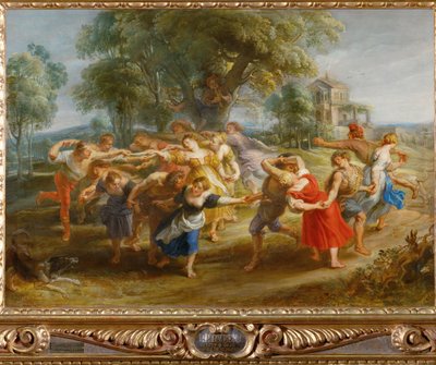 Danza de campesinos, c.1630 (pintura sobre madera) de Peter Paul Rubens