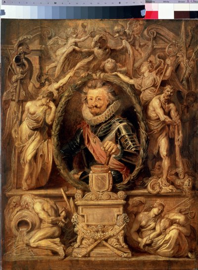 Retrato de Charles Bonaventure de Longueval, Comte de Bucquoy (1571-1621) (Retrato de Charles Bonaventure de Longueval, Comte de Bucqoy). Pintura de Peter Paul (Pierre-Paul) Rubens (o Peter Paul o Petrus Paulus) (1577-1640). Óleo sobre tabla, 62 x 50 c de Peter Paul Rubens