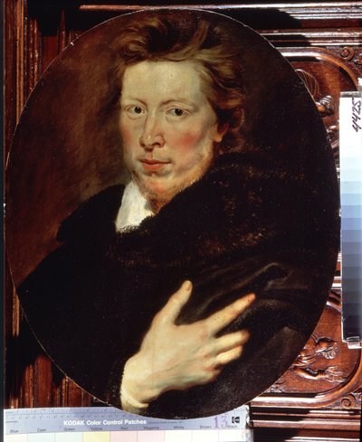 Retrato de George Gaidge (Retrato de George Gaidge). Pintura de Peter Paul (Pierre-Paul) Rubens (o Peter Paul o Petrus Paulus) (1577-1640). Óleo sobre tabla, 60 x 49,4 cm, hacia 1616-1617. Arte flamenco, estilo barroco. Museo del Hermitage, San Petersbo de Peter Paul Rubens