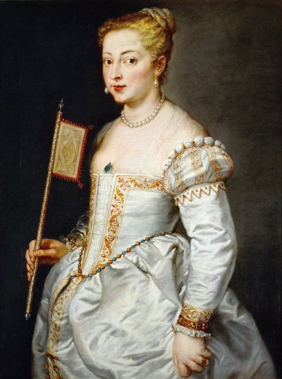 Retrato de una joven con abanico de Peter Paul Rubens