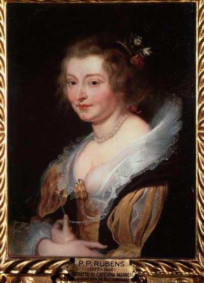 Retrato de Catherine Manners, Duquesa de Buckingham de Peter Paul Rubens