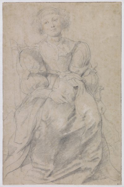 Retrato de Hélène Fourment, c. 1630-1631 de Peter Paul Rubens