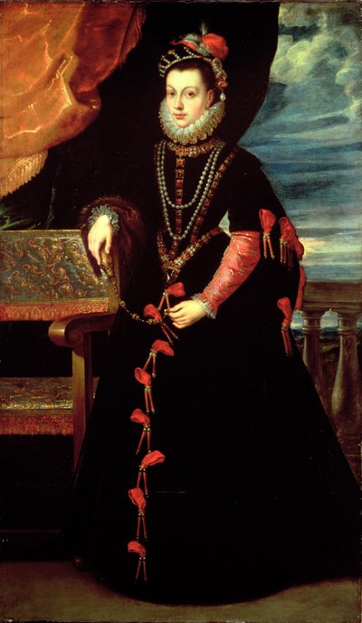 Retrato de Isabel de Valois, Reina de España, esposa de Felipe II de España de Peter Paul Rubens