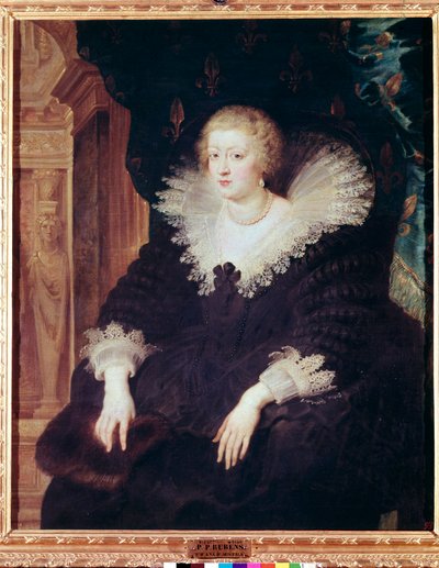 Retrato de la Reina de Francia Ana de Austria de Peter Paul Rubens