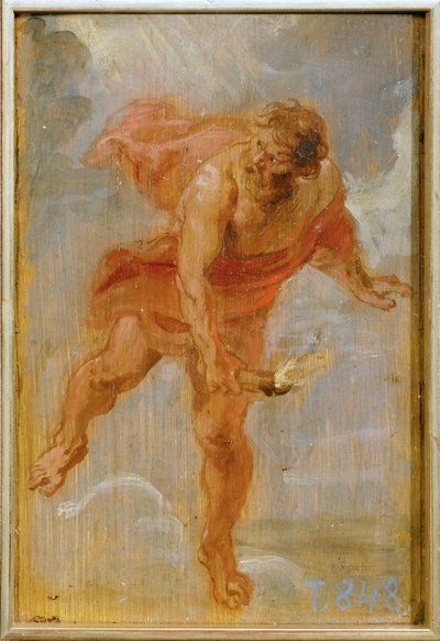 Prometeo con la tea (pintura sobre madera) de Peter Paul Rubens